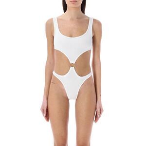 REINA OLGA Women's Cut-Out One-Piece Swimsuit Women WHITE Beachwear